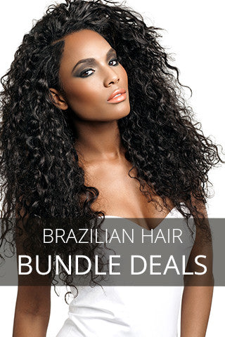 Cheap brazilian hair 4 bundle deals Clearance